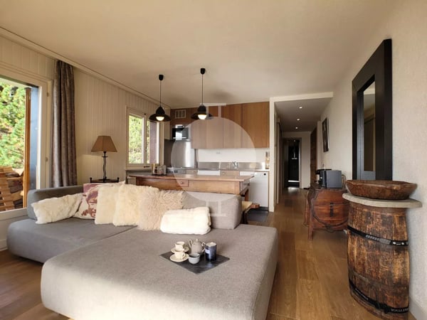 Charmant appartement 3.5 pièces entièrement rénové avec vue sur les montagnes