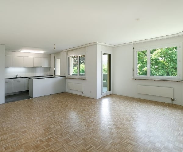 Balkon mit Abendsonne, moderne Küche offen zu Wohnzimmer 6