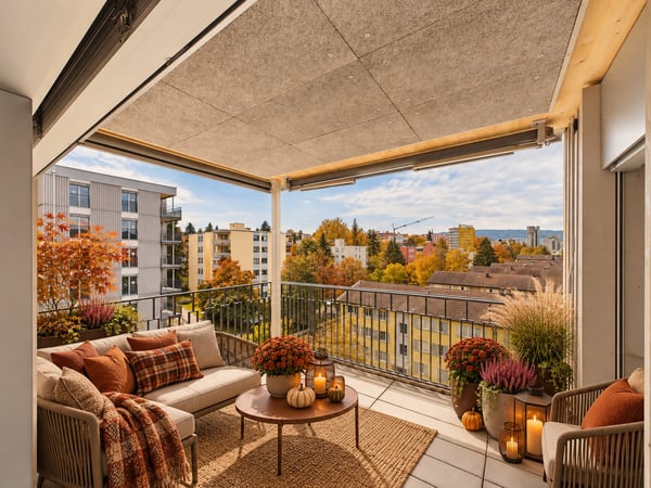 Herbstliche Wohlfühlmomente - moderne 2.5-Zimmer-Neubauwohnung