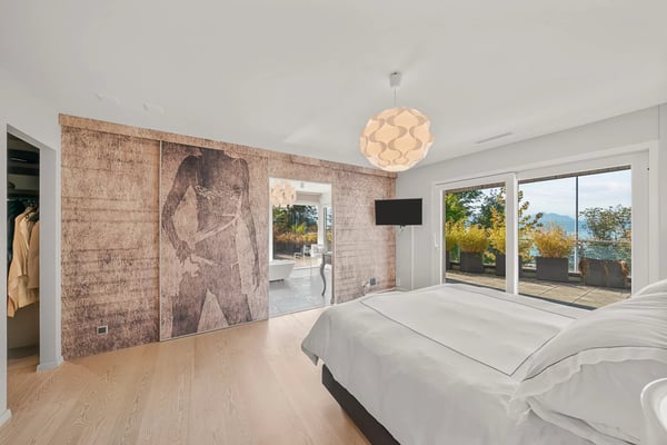 Duplex en attique avec vue dégagée sur le lac Léman 6