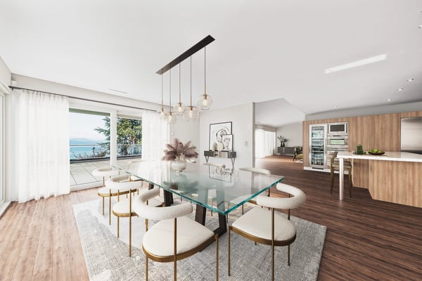 Duplex en attique avec vue dégagée sur le lac Léman 1