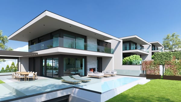 Connétable 3, Villa neuve avec vue lac à Cologny