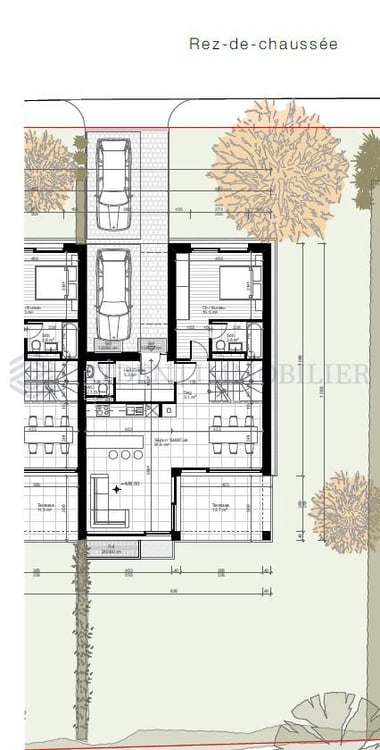 Villa A : Villa neuve contemporaine en pignon, HPE à Veyrier 8