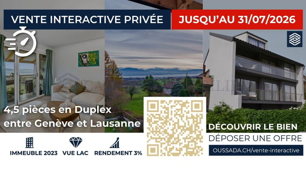 EXCLUSIVITÉ ! Superbe 4.5 pièces en duplex 10