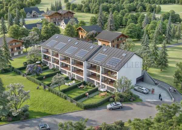 Vue sur les lacs de Neuchâtel et de Morat, Villa - Lot B 1