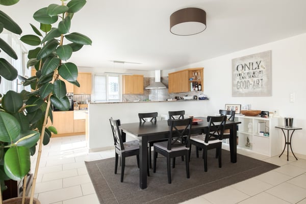 1.5 pièces avec grand Balcon Sud-Ouest et dégagement sur les Alpes au centre de Lonay 4