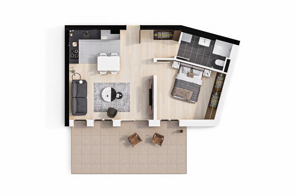 Appartement neuf avec vue rivière et forêt 7