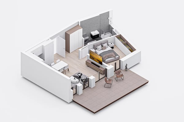 Appartement neuf avec vue rivière et forêt 9