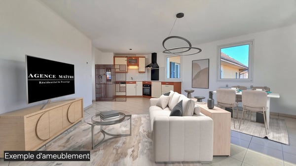 Beaumont Le Châble : Lumineux T3 avec garage et cave 7