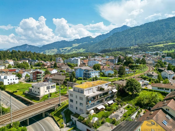 Grosse Wohnung an zentraler Lage mit Bergsicht 1