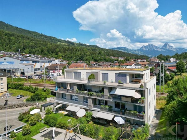 Grosse Wohnung an zentraler Lage mit Bergsicht 3