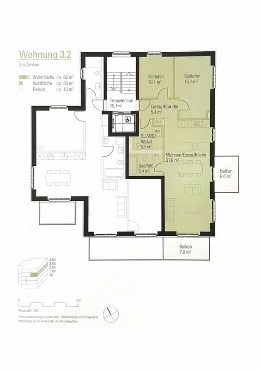 Helle und moderne 3.5-Zimmer-Wohnung 5