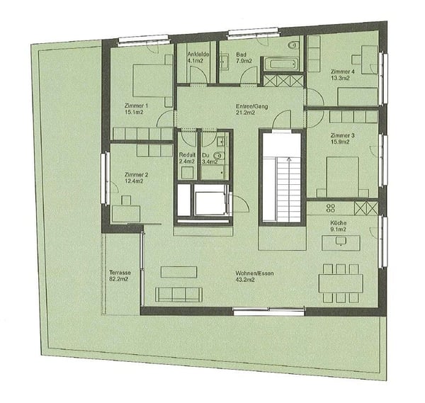 moderne 5.5-Zimmerwohnung im Grünen 9