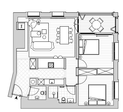 Möbliertes 3.5-Zimmer-Apartment im Appartmenthouse Pazola – Andermatt Reuss 7