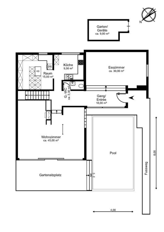Haus mit Pool und Weitsicht an bester Lage 13