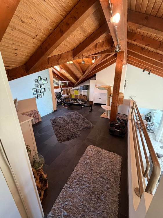 Charmante 4-Zimmer-Maisonette-Wohnung mit Garten und Aussicht in die Berge in Gossau ZH 3