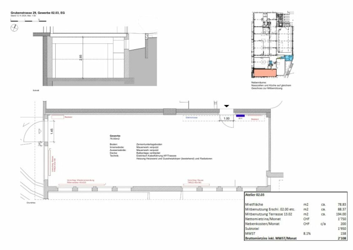 Ora cogli l'opportunità: Spazio di laboratorio o studio completamente attrezzato nel Werkhof29 - ideale per menti creative!
