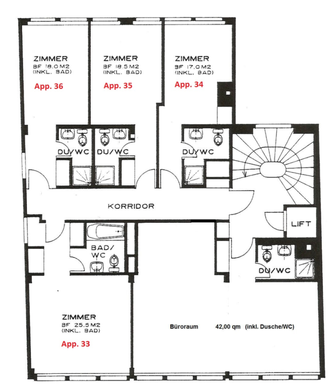 Möblierte Appartements am Limmatquai 70 - Wohnen im Herzen von Zürich