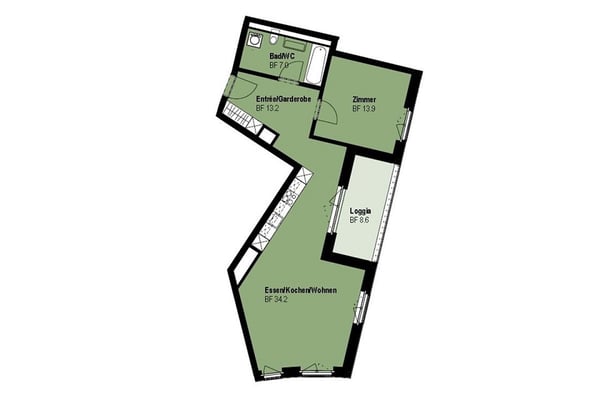 2½-Zimmerwohnung im 