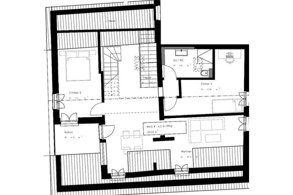 Grosse 4½-Zimmer Dachmaisonette 12