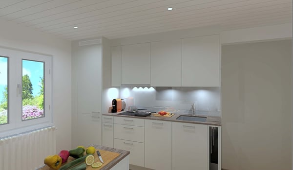 Zu vermieten per 1. April 2026 o. n. Vereinbarung 1.5 Zimmer Wohnung in 3 Familienhaus 5