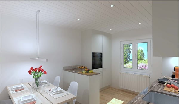 Zu vermieten per 1. April 2026 o. n. Vereinbarung 1.5 Zimmer Wohnung in 3 Familienhaus 4