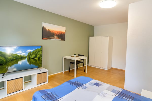 Modernes, voll möbliertes Zimmer 1