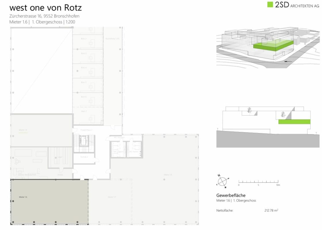 attraktive Gewerbeflächen west one