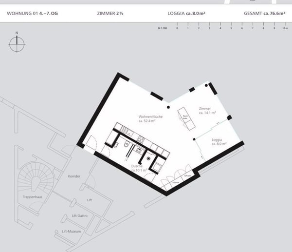 Rent flat furnished 5