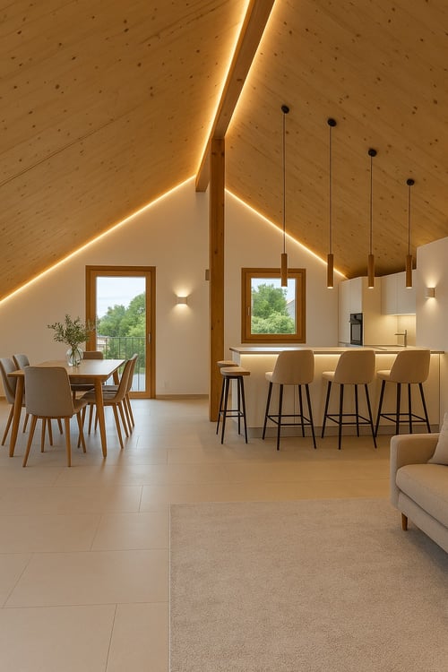 Hochwertige 3-Zimmer-Terrassenwohnung im Loftstil mit Aussicht in Rafz 4