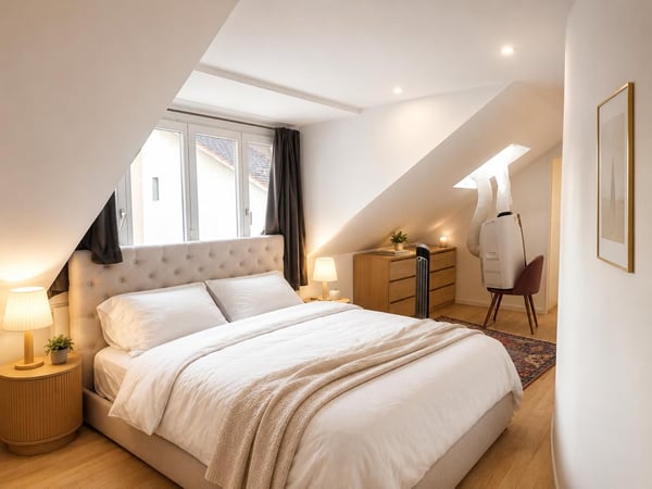 Unique Attic Duplex with Fireplace & River Views in Zurich Old Town 5