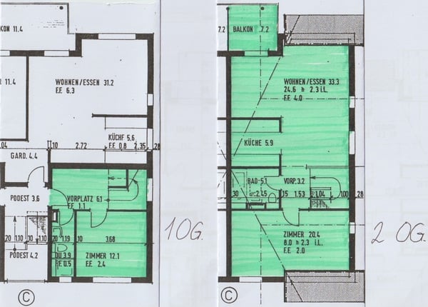 Schöne ruhige 3 1/2 Zimmer-Maisonettewohnung im 1.OG & 2.OG mit 95m2 zu vermieten 13