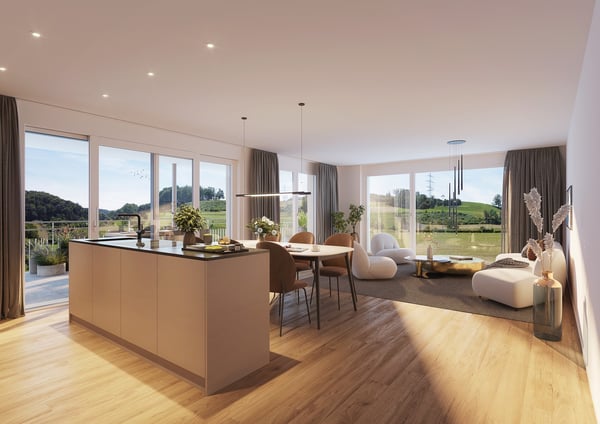 Exklusive 4.5-Zimmer-Wohnung mit zwei Balkonen Natur und Stadt vereint 1