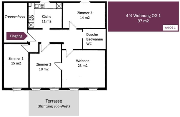 4-Zimmer-Wohnung Mitten in Wolhusen 3
