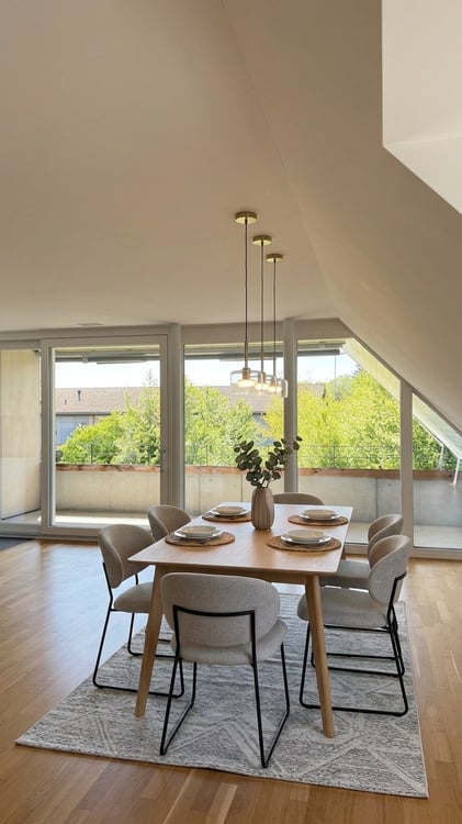 71 m² Wohnkomfort  moderne 2.5-Zimmer-Dachwohnung mit Balkon