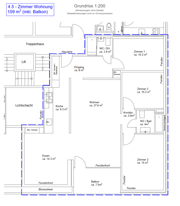 Vermietung nach kompletter Sanierung stilvolle 4.5-Zimmer-Wohnung mit grosszügigem Balkon 4