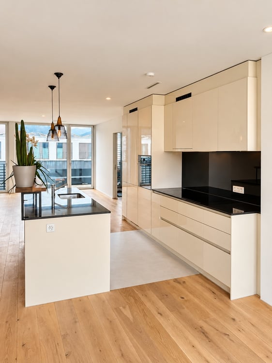 Helle 3.5-Zimmer-Dachwohnung mit Balkon, Weitsicht & Bahnhof direkt vor der Haustüre 1