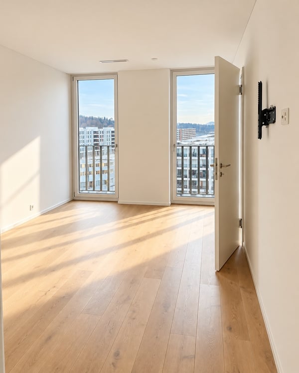 Helle 3.5-Zimmer-Dachwohnung mit Balkon, Weitsicht & Bahnhof direkt vor der Haustüre 4