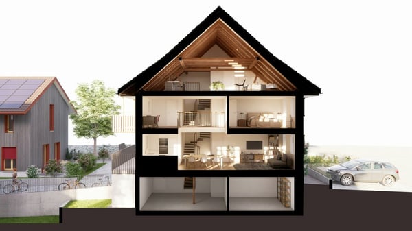 Baustart ist erfolgt - Viel Charm im Altbau Frohsinn - 1 1/2 Zimmer Hausteil 3