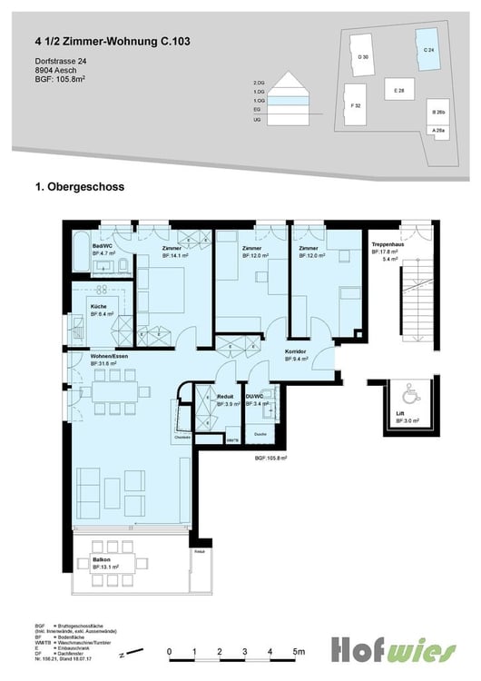 Helle 4.5-Zimmer-Wohnung im Grünen mit viel Platz 11