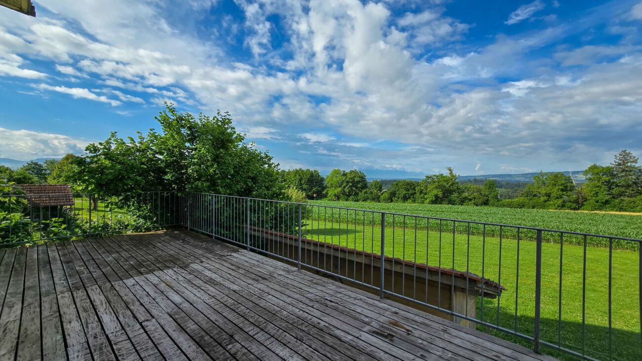 Bild 4.5 Zi-Wohnung mit grosser Sonnen-Terrasse auf dem Bauernhof