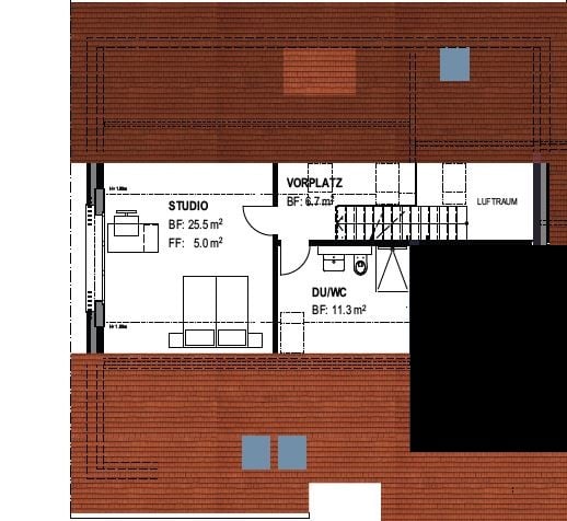 Moderne 1.5-Zimmer-Duplex-Wohnung in ruhiger Lage von Löhningen 14