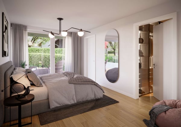 CIRCLE SEVEN Architektur von Tilla Theus: 1.5 Zimmer-Gartenwohnung 3