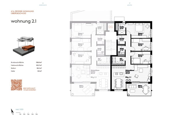 Neubau 4.5-Zimmer Wohnung, 1. OG, 128m2 Wohnfläche, zentrumsnahe Lage, wunderbare Seesicht 6