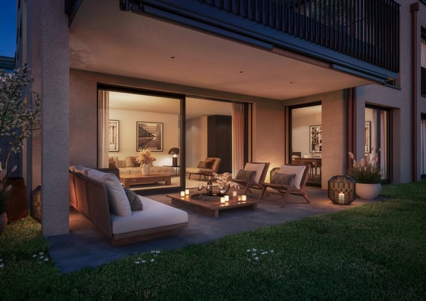 Neubau 4.5-Zimmer Gartenwohnung, 126m2 Wohnfläche, zentrumsnahe Lage, Seesicht 1