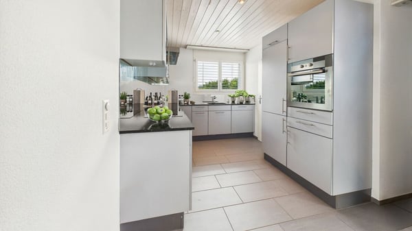 Dachwohnung mit offenem Wohnbereich und Aussicht ins Grüne 3