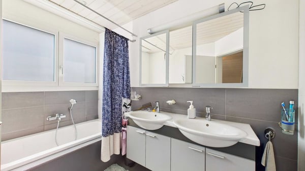 Dachwohnung mit offenem Wohnbereich und Aussicht ins Grüne 6