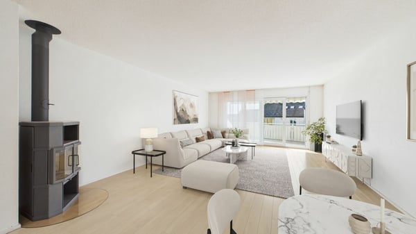 Helle 4.5-Zimmer-Wohnung mit beeindruckendem Berg- und Naturblick 2