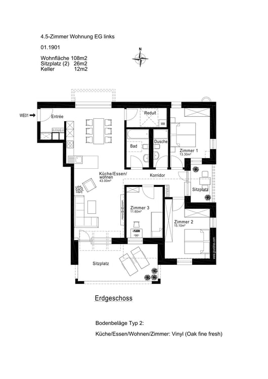 4.5-Zimmer-Neubauwohnungen - Cool durch den Sommer dank Free Cooling-System 7