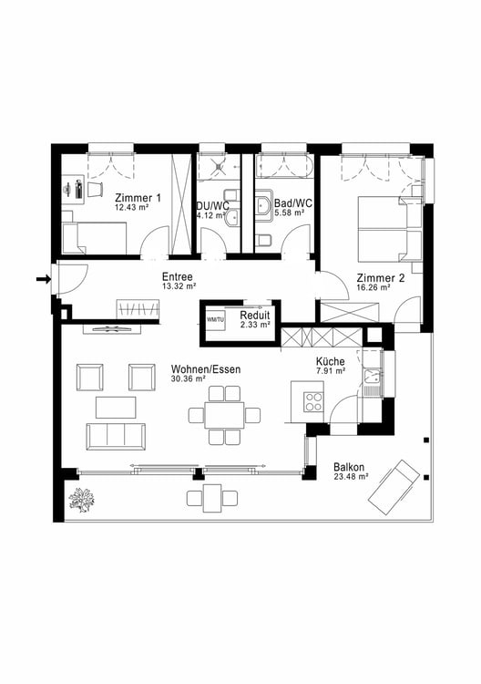 Helle 3-Zimmer-Wohnung mit grosszügigem Balkon in Wetzikon – sofort verfügbar! 10